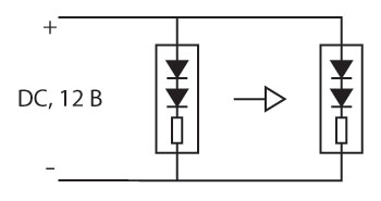 Схема подключения светодиодных модулей
